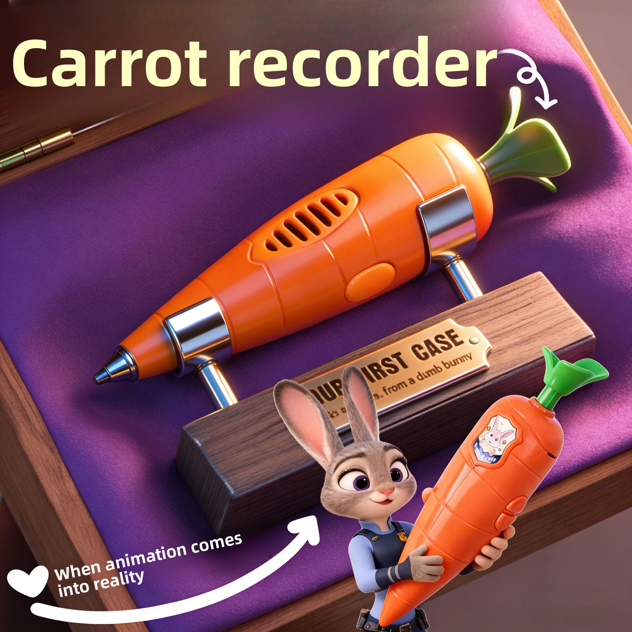 Voice Recorder Pen - *——*2026 Judy & Nick Carrot Voice