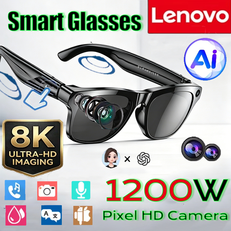 Smart Glasses Ar - Lenovo 8K Smart AI Glasses 1200mp