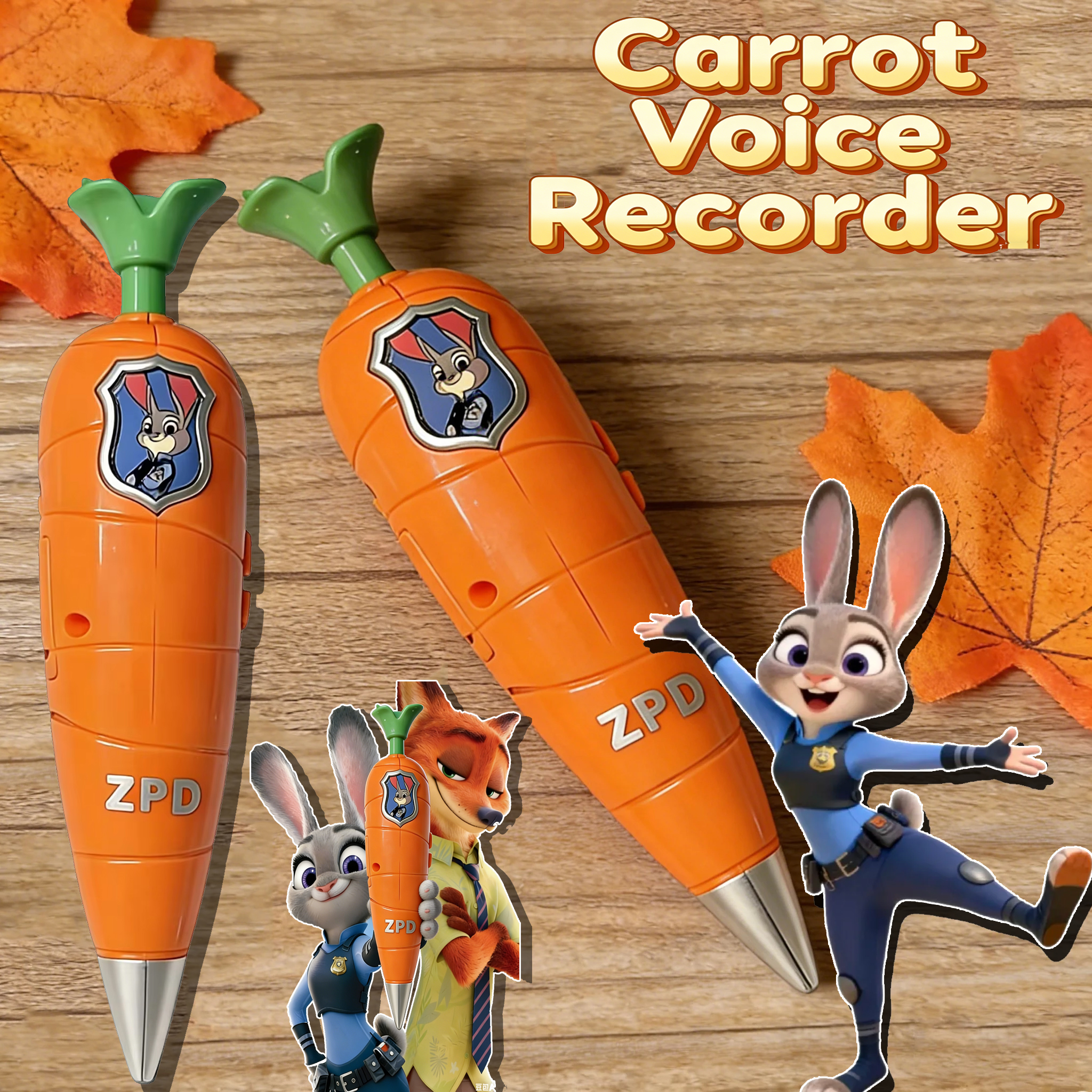 Voice Recorder Pen - Disney Zootopia2 Judy Hopps Carrot pen