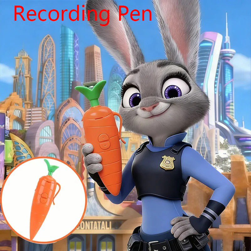 Voice Recorder Pen - 1-10pcs Zootopia Carrot Voice Recorder Pen