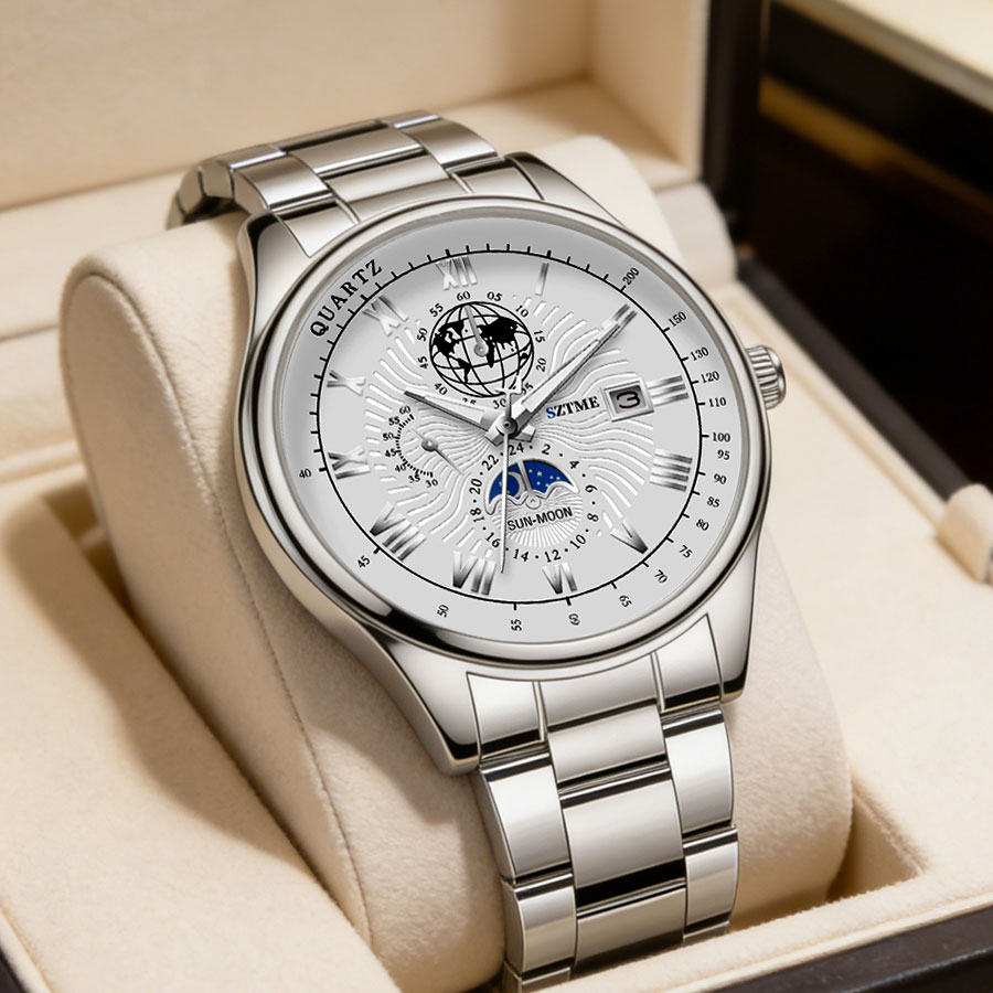 Electronics Gadgets For Men - Business luxury men's watches steel band