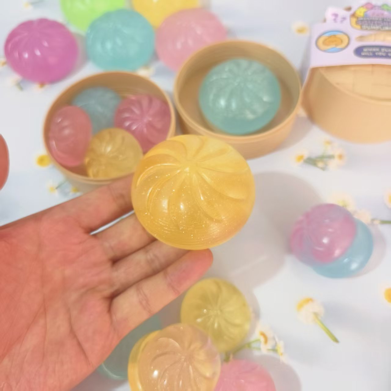 Electronics Latest Gadgets - Mini Glitter Dumpling Squishes Stress Relief