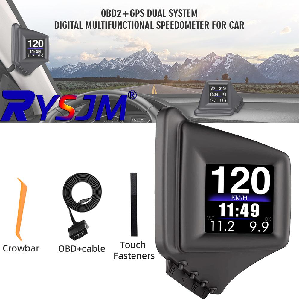Electronics Gadgets Wholesale - New Multi-function HUD Gadget OBD2+GPS On-board