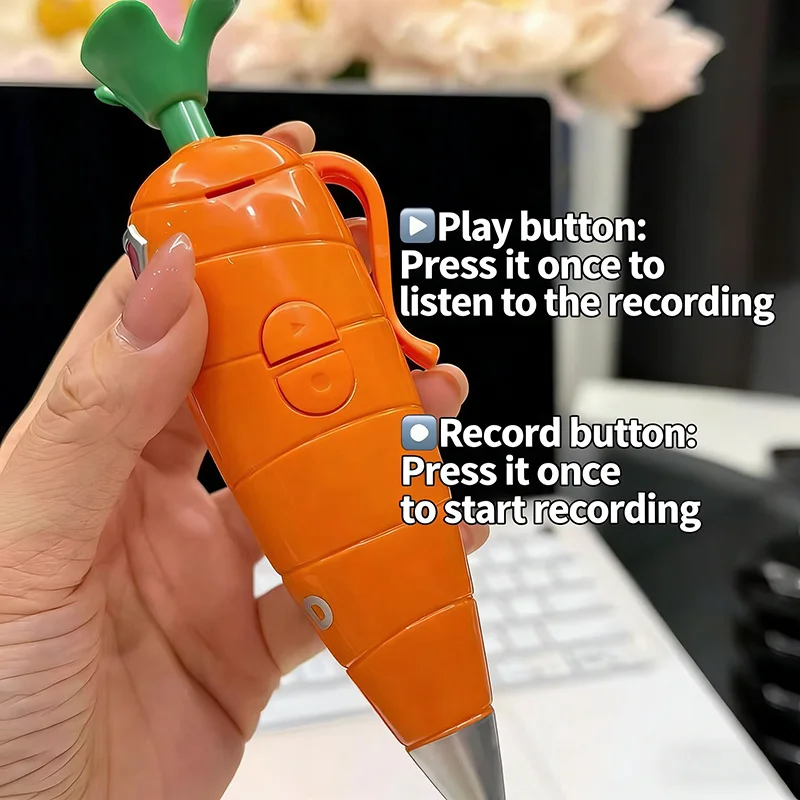 Voice Recorder Pen - Zootopia Cute Carrot Voice Recorder Ballpoint