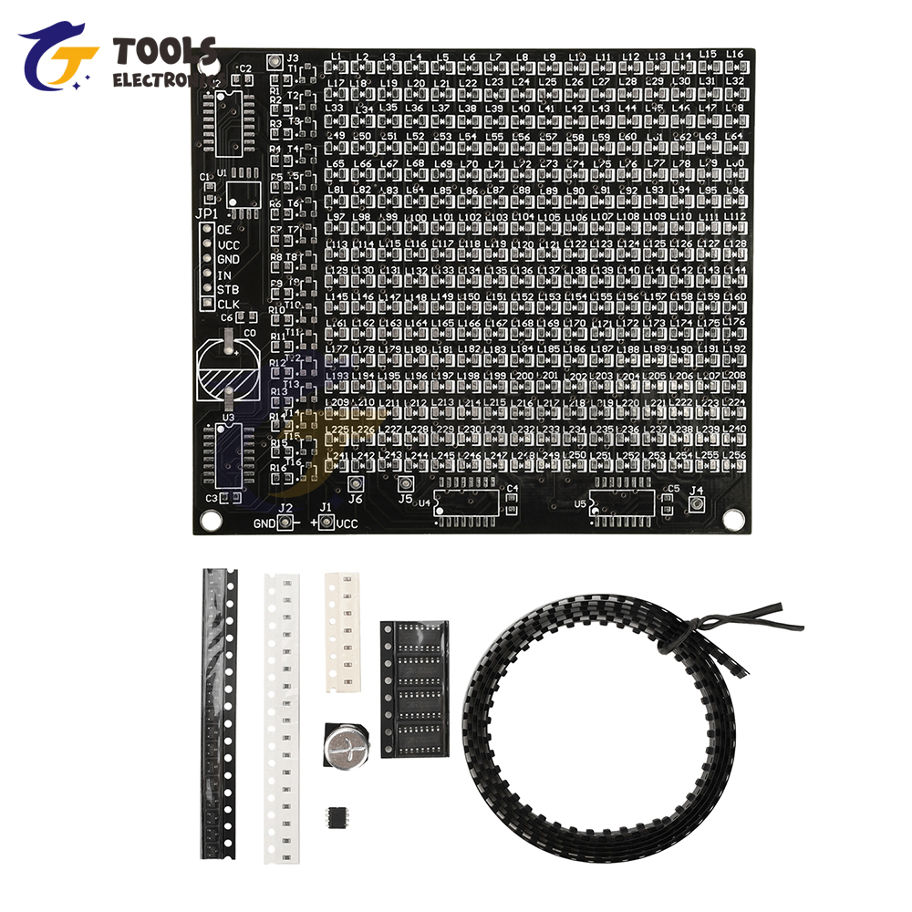 DIY Electronic Kit 64LED/256LE - Diy Electronics Gadgets recensie en prijs