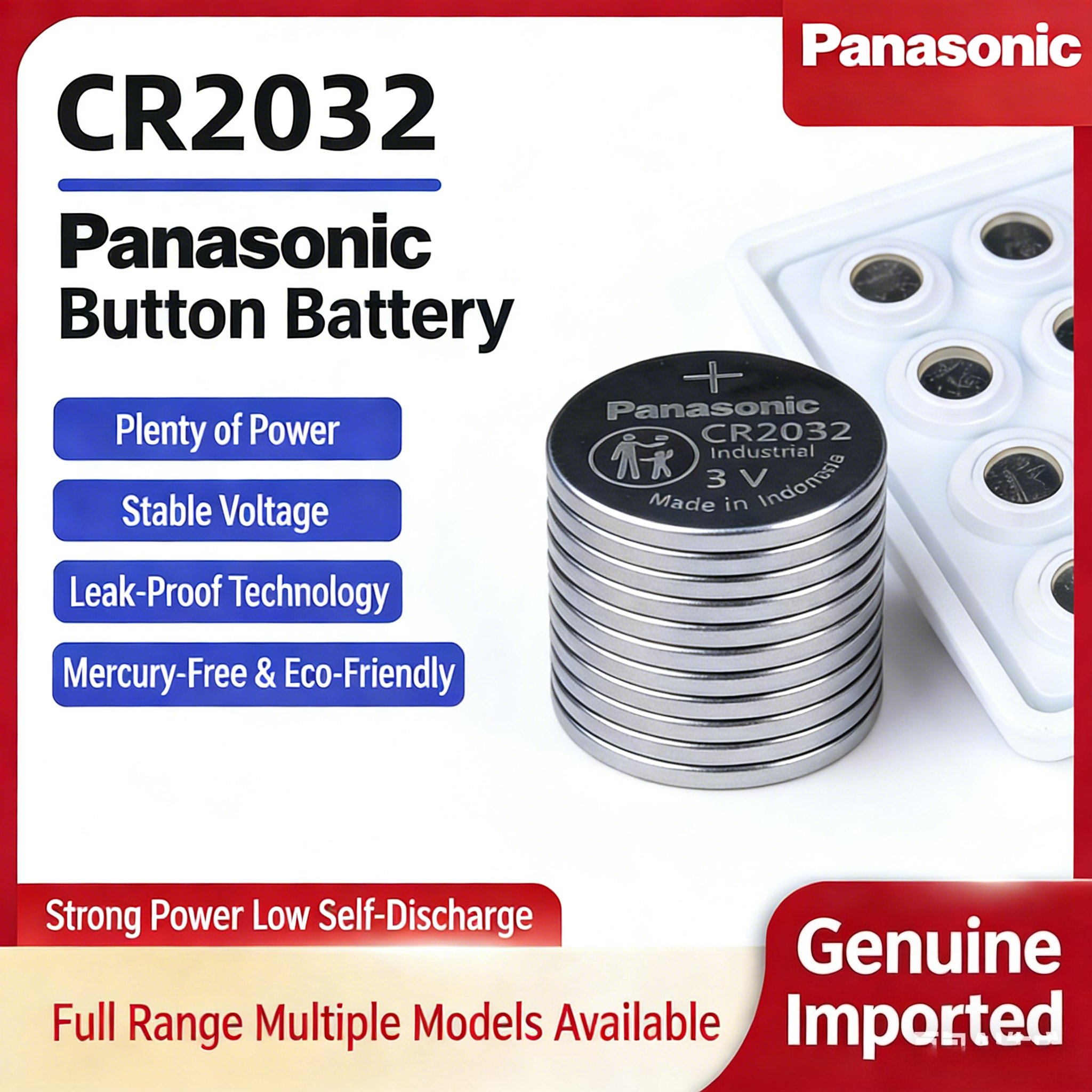 Original Panasonic CR2032 Lith - Electronics Gadgets Wholesale recensie en prijs
