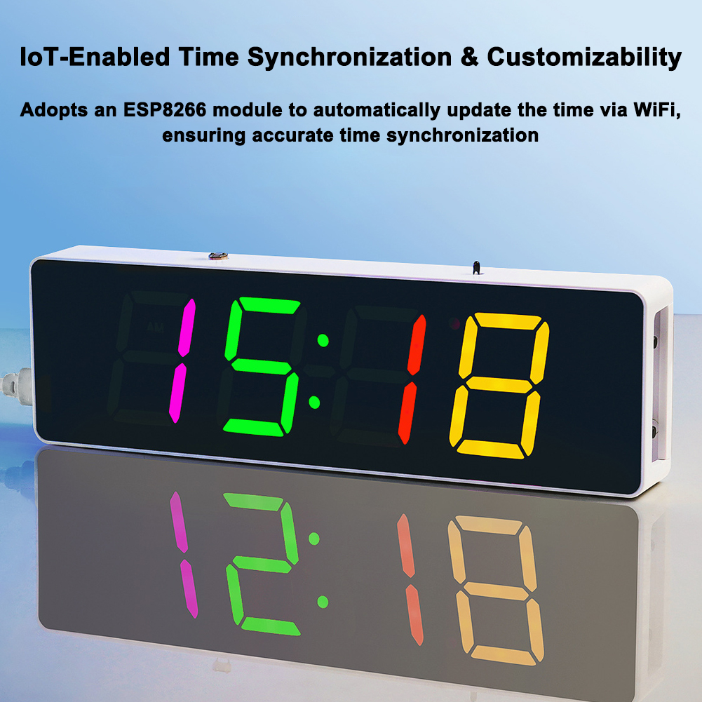 ESP8266 IoT Colorful WiFi Cloc - Diy Electronics Gadgets recensie en prijs
