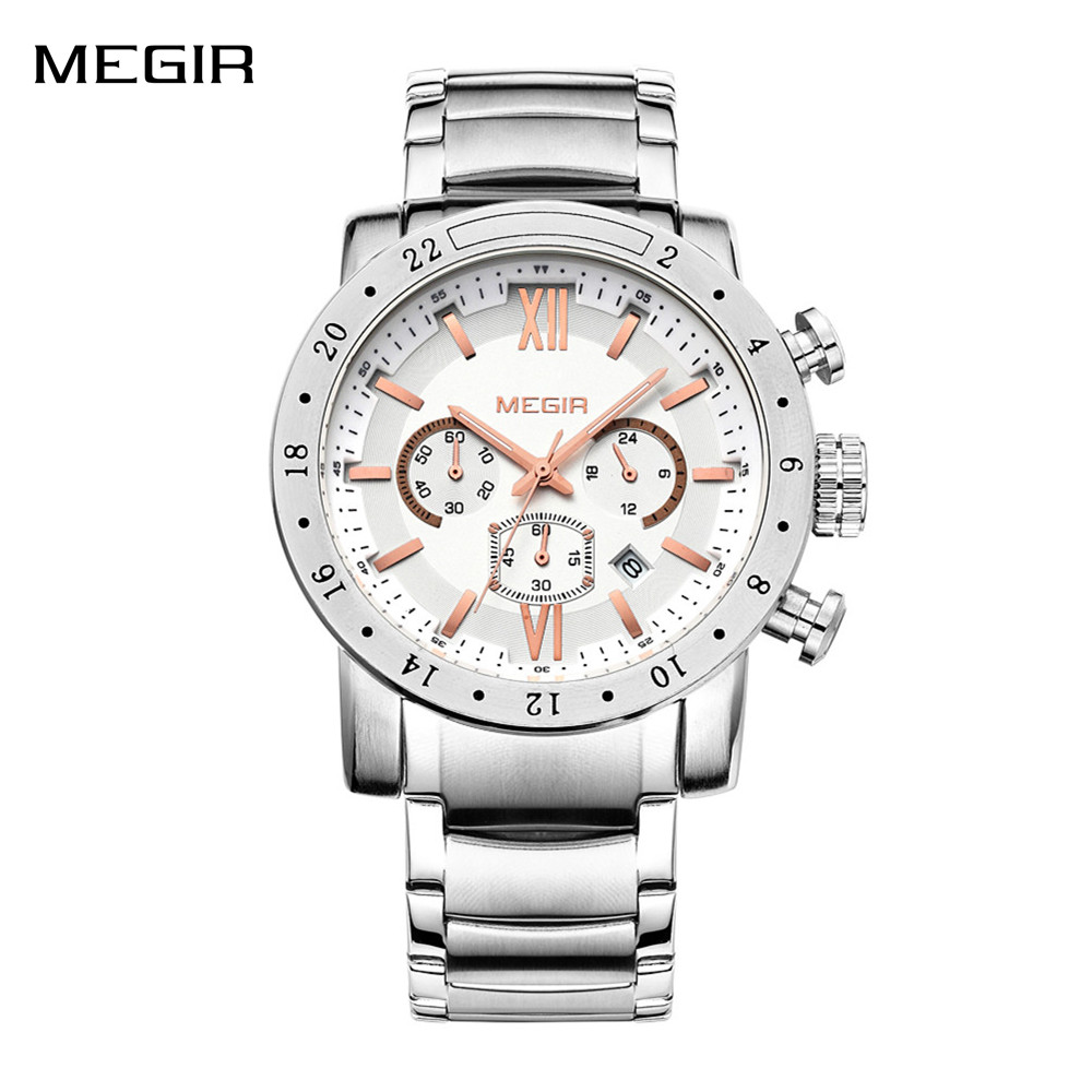 MEGIR Stainless Steel Casual W - Electronics Gadgets For Men recensie en prijs