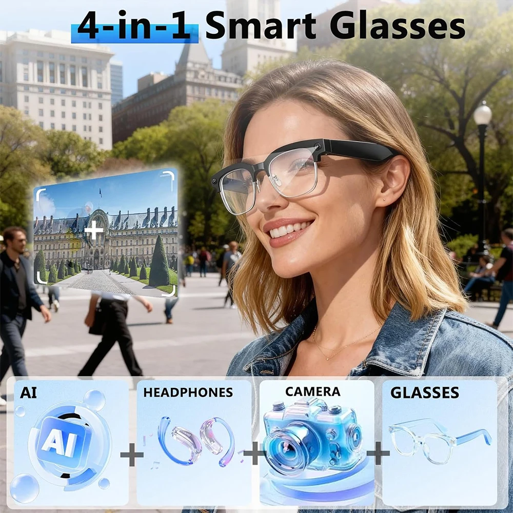 4K Smart AI Glasses 8MP Camera - Smart Glasses Ar recensie en prijs