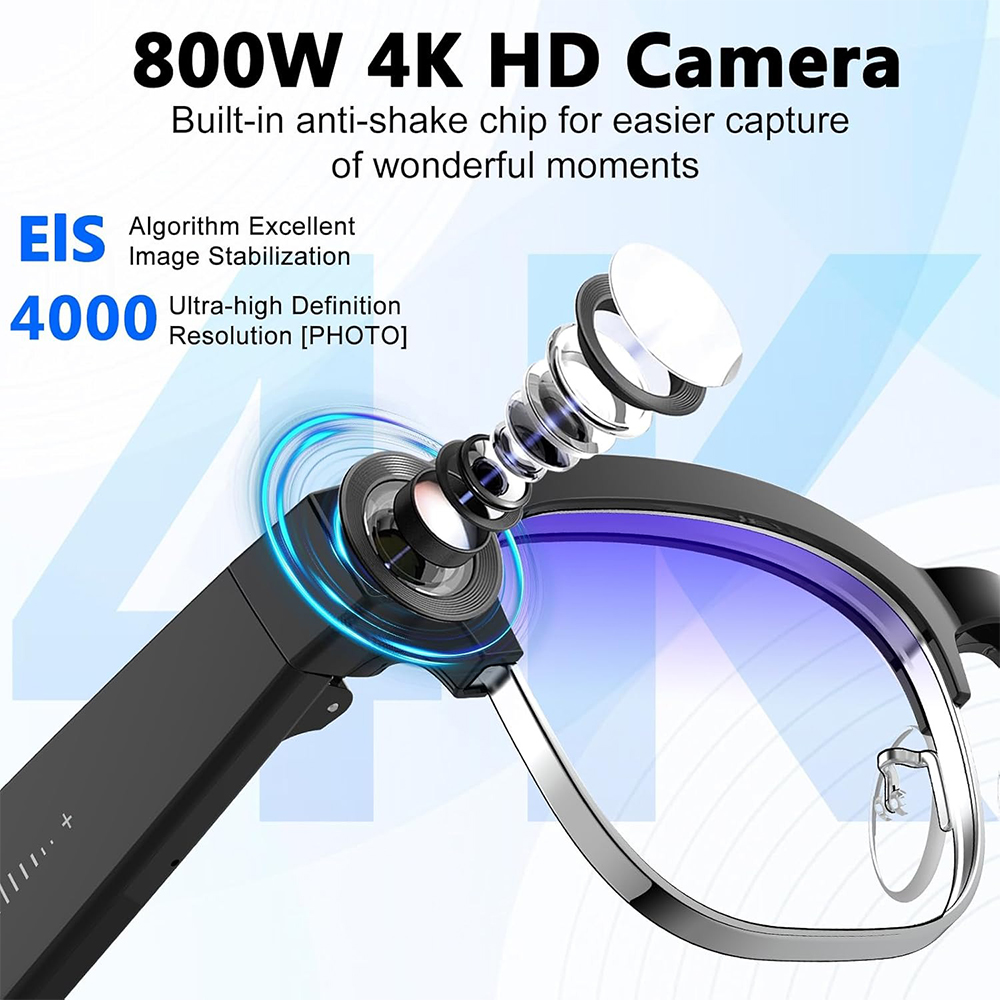 4K Smart AI Glasses 8MP Camera - Smart Glasses Ar recensie en prijs