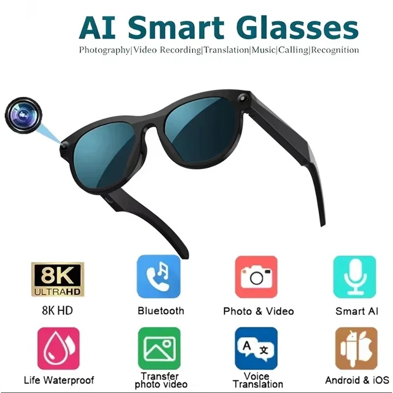 8KHD Smart AI Glasses Color Ch - Smart Glasses Ar recensie en prijs