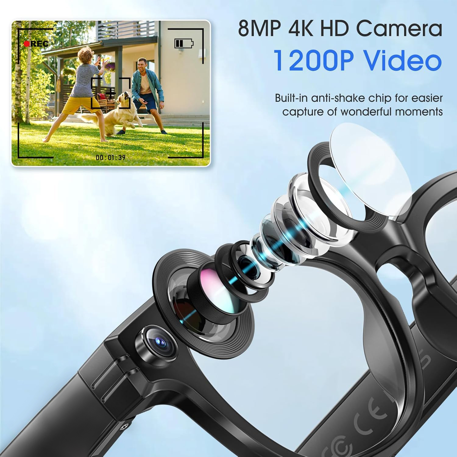 New 8MP Camera Smart Glasses P - Electronics Gadgets For Men recensie en prijs