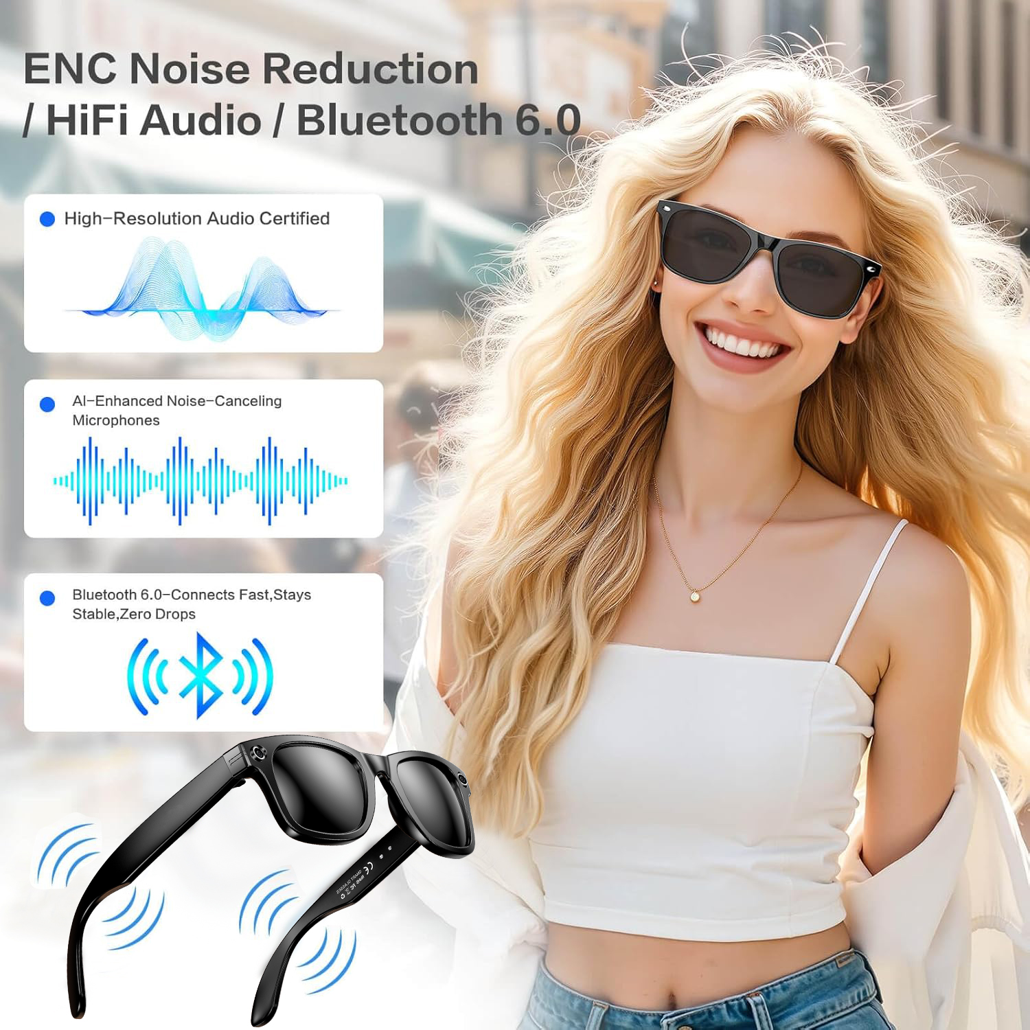 New 8MP Camera Smart Glasses P - Electronics Gadgets For Men recensie en prijs