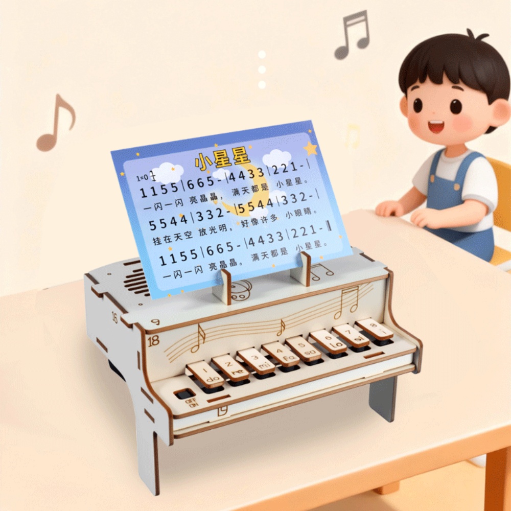 DIY Wooden Electronic Piano Mo - Diy Electronics Gadgets recensie en prijs