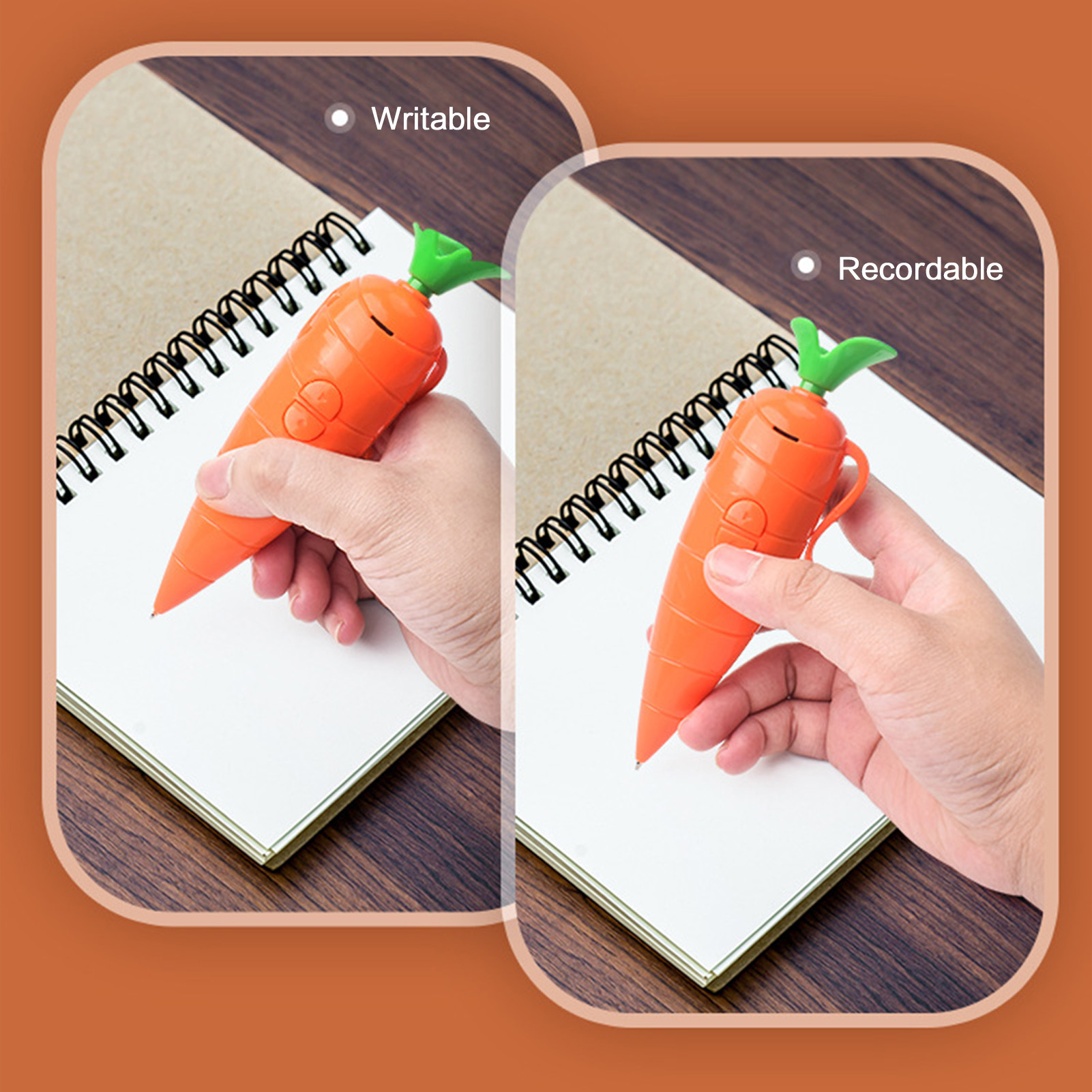 Carrot-Shaped Voice Recorder P - Voice Recorder Pen recensie en prijs