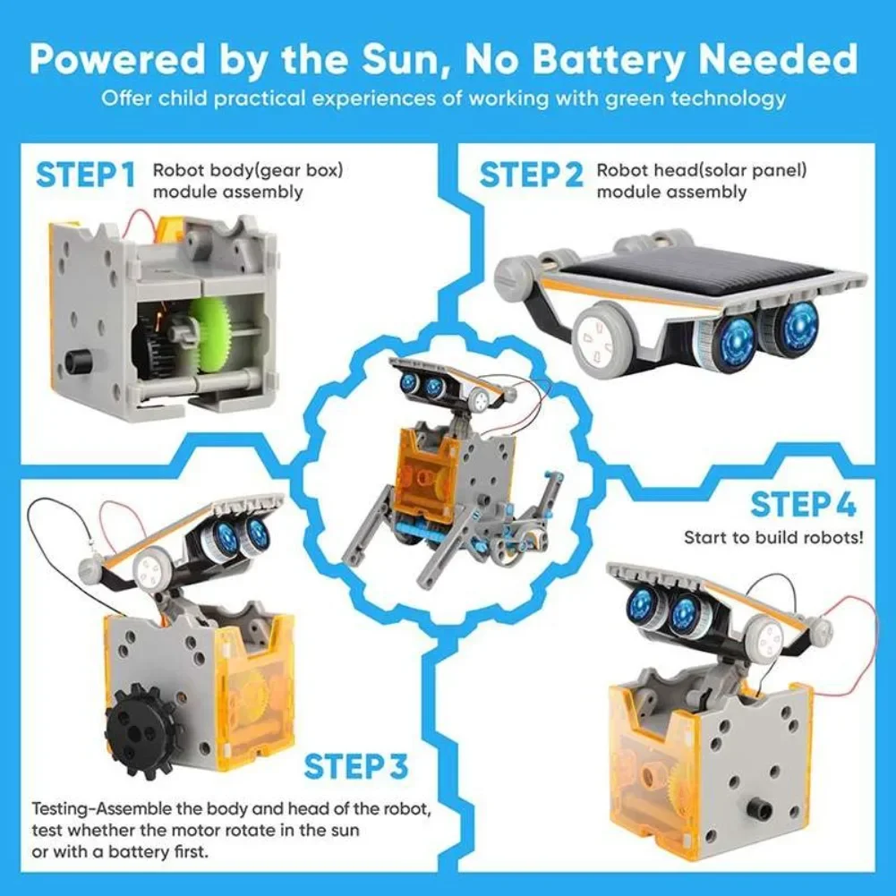 13 in 1 Solar Powered Robot Sc - Diy Electronics Gadgets recensie en prijs