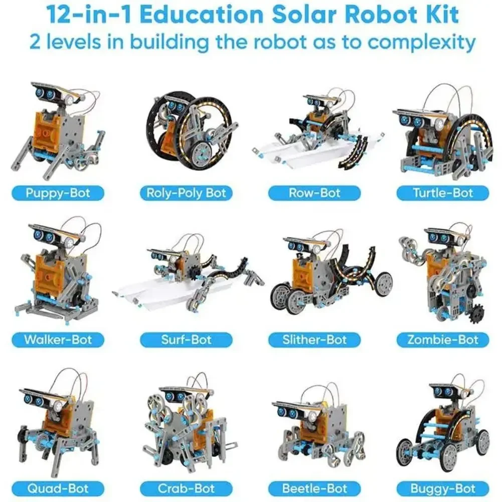 13 in 1 Solar Powered Robot Sc - Diy Electronics Gadgets recensie en prijs